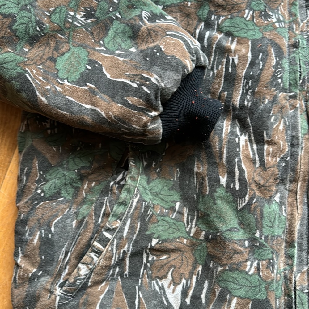 vintage camo reversible bomber jacket large - Picture 2 of 7